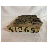 Antique Wood Block Print Making Form