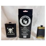 Snap Shot 500 ML Flask - New in Package, Jack Daniels and Poison Flasks