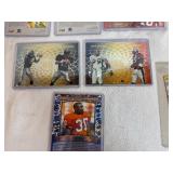 Oversized Football Cards (10) in Protective Covers