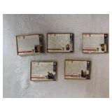 Cooperstown Collection Five Metal Hall of Fame Trading Cards: Willie Mays, Johnny Mize, Mickey Lolich, Don Newcombe, Gaylord Perry