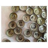 Vintage Coca-Cola and Tab Bottle Caps Featuring Image of Former NFL All Stars and Viking