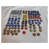 Assorted Metal Beer Bottle Caps - Multiple Brands (100 Plus)