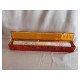 Traditional Chinese Embroidery Featuring Peonies which Symbolize Wealth, Prosperity and Honor.