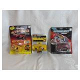 Vintage Woolworth 3-Function Action Racer, Bbarago 1/43 Porsche 959 and Vintage Woolworth Blue Box Friction Sparkling Power Porsche