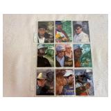 Top NASCAR Drivers - Dale Earnhardt (4 cards), Jeff Gordon (5 cards), NASCAR Owners and Crew Chiefs (9 cards)