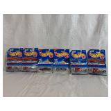 1997 1st Edition Hot Wheels: #4, #4, #5, #6, #7, #7