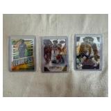 Three Anthony Edward Cards: 2020-21 Panini, 2022-23 Panini, and 2022-23 Panini