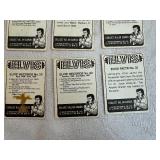 Elvis Presley Cards 1978, Fourteen Unique Cards