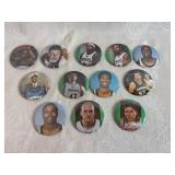 Twelve MN Timberwolves Player Buttons