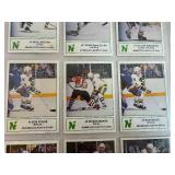 Nine Vintage Minnesota North Stars 1985-86 7-Eleven Trading Cards
