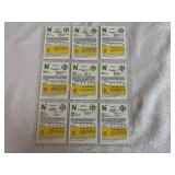 Nine Vintage Minnesota North Stars 1985-86 7-Eleven Trading Cards
