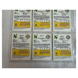 Nine Vintage Minnesota North Stars 1985-86 7-Eleven Trading Cards