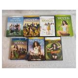 Weeds Seasons 1-4, 7, 8 on DVD and Season 6 Blue-Ray Disc