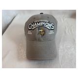 Three New Baseball Hats - NFL 2008 Vikings NFC North Champions, WNBA 2012 Lynx Western Conference Champs, Vikings
