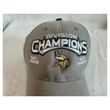 Three New Baseball Hats - NFL 2008 Vikings NFC North Champions, WNBA 2012 Lynx Western Conference Champs, Vikings