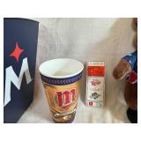 Twins Memorabilia - Autographed Bat, World Series Paper, World Series Ticket and More