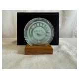 MN Wild Etched Glass Coaster Set with Wooden Holder