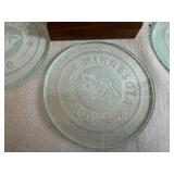 MN Wild Etched Glass Coaster Set with Wooden Holder