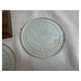 MN Wild Etched Glass Coaster Set with Wooden Holder