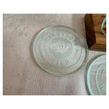 MN Wild Etched Glass Coaster Set with Wooden Holder