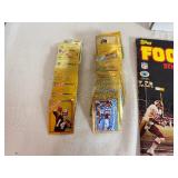 1983 Topps NFL Football Sticker Album (partially complete) with Box of Stickers