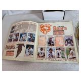 1983 Topps NFL Football Sticker Album (partially complete) with Box of Stickers