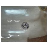 Crystalery Glass Pot, Diamond Star Glass Vase, Vintage Indiana Glass Amber Diamond Pattern Vase, Gold Ceramic Planter and Metal Planter