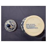 Collection of Vintage Blue and White Chinese Porcelain Jars and Vases 10" Tall x 7" Diameter, 7" Tall x 4" Diameter, 7" Tall x 4" Diameter,