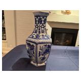 Collection of Vintage Blue and White Chinese Porcelain Vases