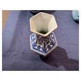 Collection of Vintage Blue and White Chinese Porcelain Vases