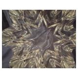 Pair of Crystal Eight Point Star Bowls, 4" Tall x 12" Diameter
