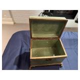Vintage Green Small Treasure Chest
