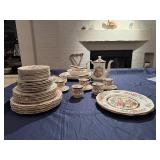 Partial Set of Queens Fine Bone China made in England Rosina China Co LTD: Cathay