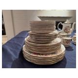 Partial Set of Queens Fine Bone China made in England Rosina China Co LTD: Cathay