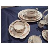 Partial Set of Queens Fine Bone China made in England Rosina China Co LTD: Cathay