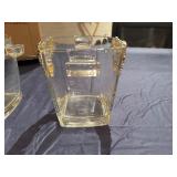 Pair of Vintage Arthur Court Glass Ice Buckets