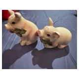 Vintage Fitz and Floyd Classic French Market Pigs with Beets Salt and Pepper Shakers