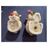 Vintage Fitz and Floyd Classic French Market Pigs with Beets Salt and Pepper Shakers