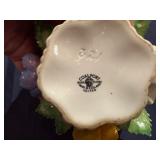 Vintage Porcelain Pink Rose from Italy, Coal Port Bone China Floral Arrangement, Ansley Porcelain Floral Arrangement (some small chips/imperfections)