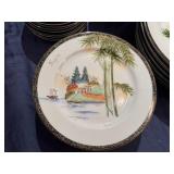 Vintage Kutani China Pieces, Hand Painted Made in Japan