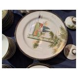 Vintage Kutani China Pieces, Hand Painted Made in Japan