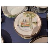 Vintage Kutani China Pieces, Hand Painted Made in Japan