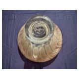 Unique Glass Bowl 10.5" Diameter x 7.5" Tall