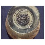 Unique Glass Bowl 10.5" Diameter x 7.5" Tall