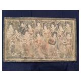 Pair of Ancient/Vintage Carved Stone Chinese Musical Ladies Art (14.5" x 9")