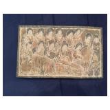 Pair of Ancient/Vintage Carved Stone Chinese Musical Ladies Art (14.5" x 9")