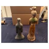 Clay Tomb Statue and Pottery Tomb Figurine