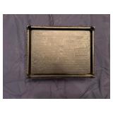 Iranian Box featuring Intricate Metal Work with Turquoise-Colored Accents Often Used to Store Copy of Holy Quran