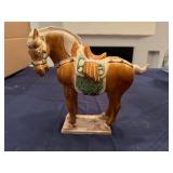 Tang Dynasty Style Sancai Glazed Pottery Horse