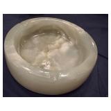 Vintage Marble Ashtray and Cigarette Container Set